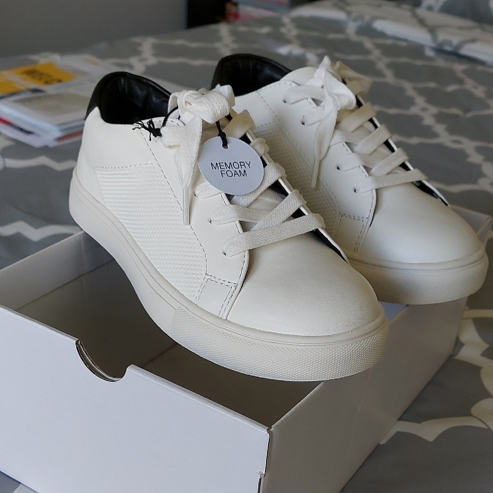 White Memory Foam Sneakers